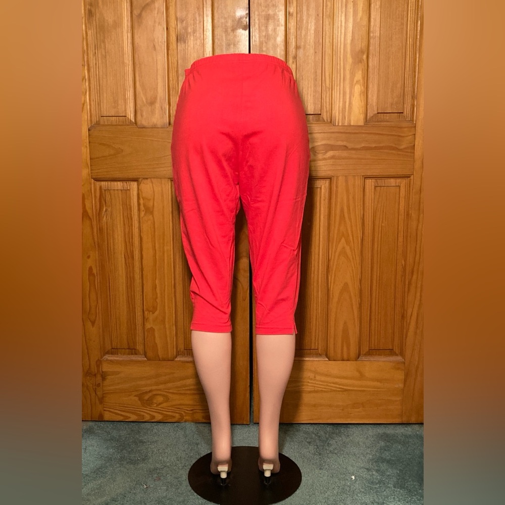 Euc Vintage Basic Editions Side Split Capri Leggi… - image 3